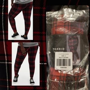 Torrid Red Plaid Premium Legging